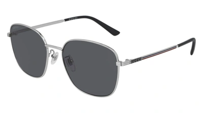 Gucci Gg 0837sk 001 Square Sunglasses In Grey