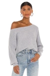 House Of Harlow 1960 X Revolve Winifred Wide Neck Sweater In Grey