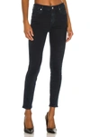 Citizen Of Humanity Bodycon Skinny Jean In Plush Black In Ultra Marine