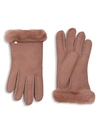 UGG LEATHER SHEARLING GLOVES,0400095977342