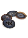 ANNA NEW YORK SET OF FOUR AGATE COASTERS,0400013290497