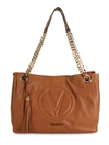 VALENTINO BY MARIO VALENTINO VERRA SAUVAGE QUILTED LOGO LEATHER TOTE,0400011456078