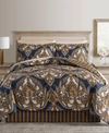 FAIRFIELD SQUARE COLLECTION ODYSSEY SCROLL/STRIPE REVERSIBLE 8 PC. COMFORTER SETS, CREATED FOR MACY'S