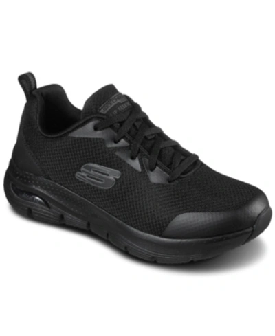 Skechers Women's Go Walk Joy Lace Walking Sneakers From Finish Line In Black