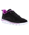 Propét Women's Travelactiv Axial Sneakers Women's Shoes In Black/purple