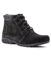 Propét Women's Delaney Ankle Booties Women's Shoes In Black Suede