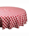 DESIGN IMPORTS STAR CHECK TABLE CLOTH 70" ROUND