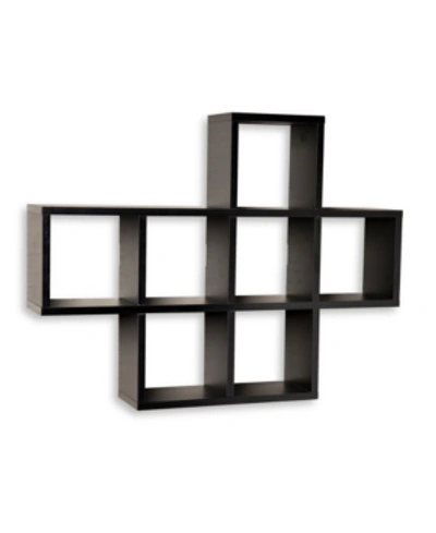 Danya B . Cubby Laminated Veneer Shelving Unit In Black