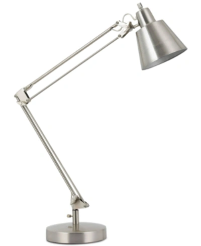 Cal Lighting Udbina Desk Lamp With Adjustable Arms In Brushed St