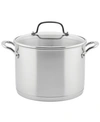 KITCHENAID 3-PLY BASE STAINLESS STEEL 8 QUART INDUCTION STOCKPOT WITH LID