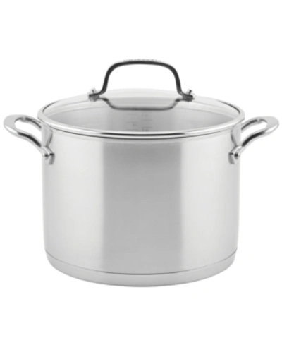 KITCHENAID 3-PLY BASE STAINLESS STEEL 8 QUART INDUCTION STOCKPOT WITH LID