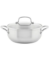 Kitchenaid 3-ply Base Stainless Steel Induction Casserole With Lid In Brushed Stainless Steel
