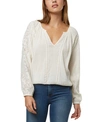 O'NEILL O'NEILL COTTON WOVEN TOP WITH LACE TRIM