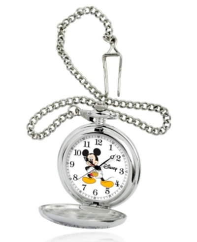 Ewatchfactory Disney Mickey Mouse Men's Silver Alloy Pocket Watch