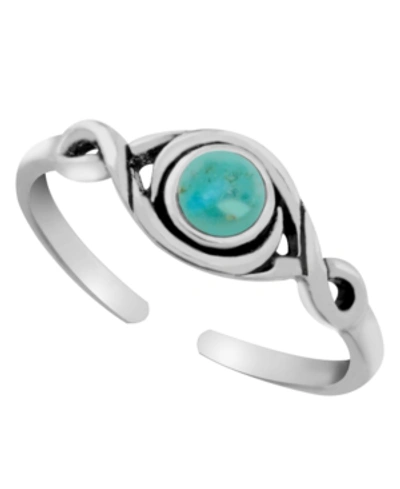 Giani Bernini Sterling Silver Antique Turquoise Adjustable Toe Ring
