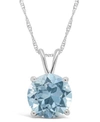 Macy's Citrine (1-7/8 Ct. T.w.) Pendant Necklace In Sterling Silver. Also Available In Sky Blue Topaz, Rose In Sky Blue Topaz