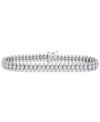 MACY'S DIAMOND TRIPLE ROW TENNIS BRACELET (10 CT. T.W.) IN 14K WHITE GOLD