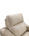 MWHOME GABRINE LEATHER POWER RECLINER, CREATED FOR MACY'S