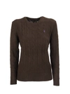 RALPH LAUREN CABLE KNIT WOOL AND CASHMERE SWEATER,211525764077