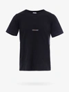 Saint Laurent Logo Print T-shirt In Black
