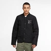 Nike Swoosh Quilted Field Jacket In Black