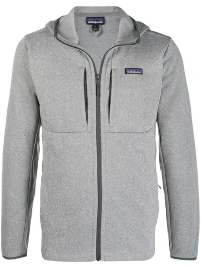 Patagonia Long-sleeved Better Sweater Hoodie In Grey