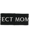 Perfect Moment Logo-knit Stretch-wool Blend Headband In Black
