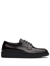 PRADA LEATHER DERBY SHOES