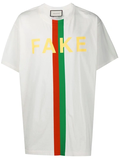 Gucci Kids' Fake/not 印花t恤 In Sunlight/ Mc