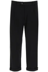 The Silted Company Dave Milan Carrot Fit Trousers In Black