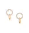 NUMBERING DOUBLE PAVÉ LINK EARRING
