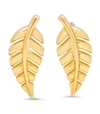 Jennifer Meyer 18kt Yellow Gold Mini Leaf Stud Earrings In Ylwgold