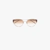 LINDA FARROW GOLD-PLATED LIV SUNGLASSES,LFL1029C5SUN15402380