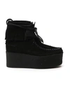 PALM ANGELS BLACK SUEDE ANKLE BOOTS,442741D0-E86E-299A-A5A7-6B15892C0258