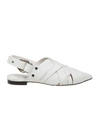 3.1 PHILLIP LIM / フィリップ リム WHITE LEATHER SLIPPERS,2840F9AF-36D8-0BA3-D3A1-E952EFD6D9A5
