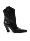 TOM FORD BLACK LEATHER ANKLE BOOTS,D1D71805-BE0F-A527-4CAA-40C746D935E2