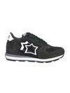 ATLANTIC STARS GREEN LEATHER SNEAKERS,920F6502-95A2-E1EF-45A3-AFF6A37C13C2