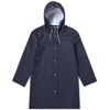 STUTTERHEIM STOCKHOLM RAINCOAT NAVY,E58AE544-E84E-7BBB-BB4C-FA5276486DC1