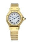 CARTIER SANTOS YELLOW GOLD LADIES WATCH,BC8DC025-8B26-04B4-AE55-71AB17EFECB0