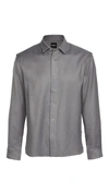 HUGO BOSS DOUBLE FACE HOUNDSTOOTH BUTTON DOWN SHIRT