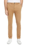 Kato Denit Slim Fit Chinos In Khaki