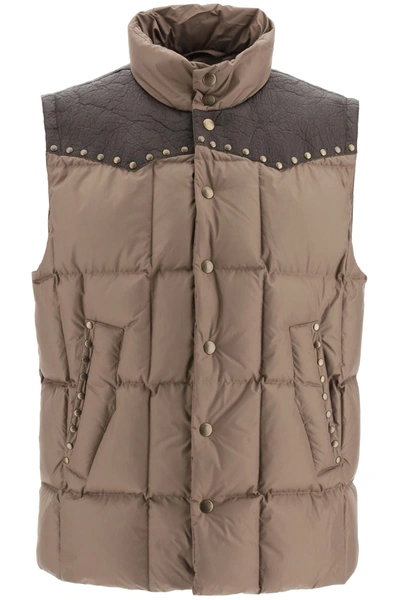Phipps Ranger Feather Gilet In Brown