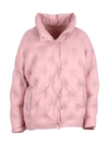 Stand Studio Quilted Pink Down Jacket 'sarah' In Dusty Rose