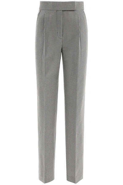 Alexander Wang Houndstooth Trousers In Black,white