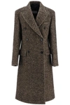 MAISON MARGIELA CHEVRON WOOL LONG COAT,11599297