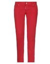 DSQUARED2 DSQUARED2 WOMAN JEANS RED SIZE 4 COTTON, ELASTANE,42819774WB 3