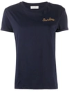 SANDRO LOGO-EMBROIDERED SHORT-SLEEVE T-SHIRT