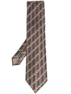 BRIONI STRIPED SILK TIE