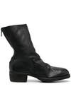 Guidi Back Zip Boots In Black