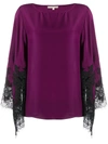 GOLD HAWK LACE SLEEVE TOP